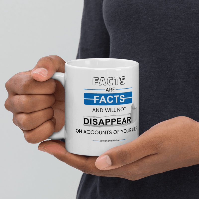 Nehru on Facts Mug