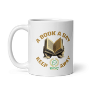 Book a Day Keeps Whatsapp University Away Mug