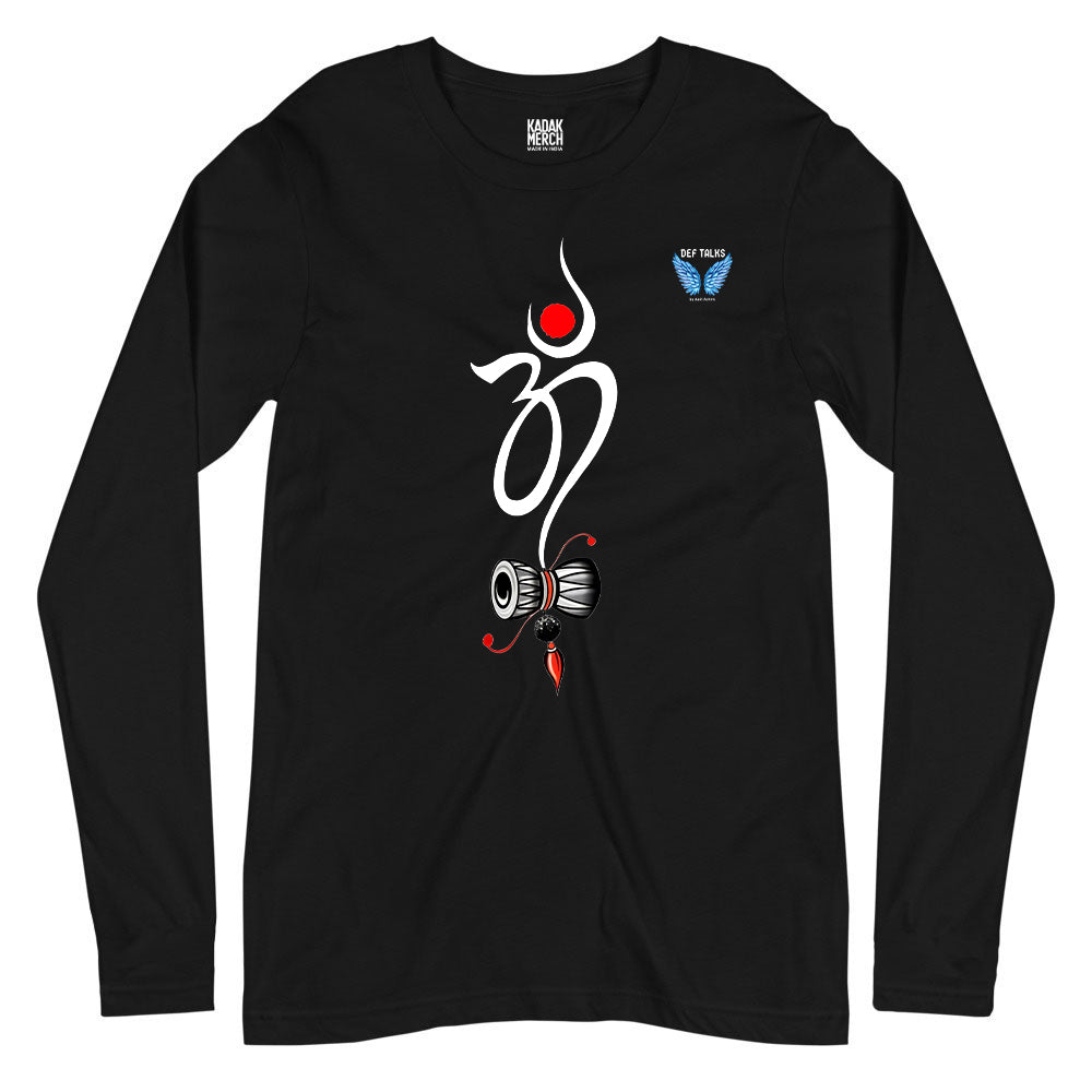 Damru Om Full Sleeves T-Shirt