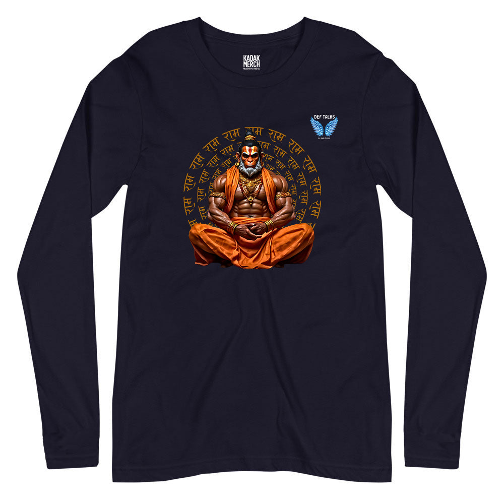 Chanting Hanuman Full Sleeves T-Shirt