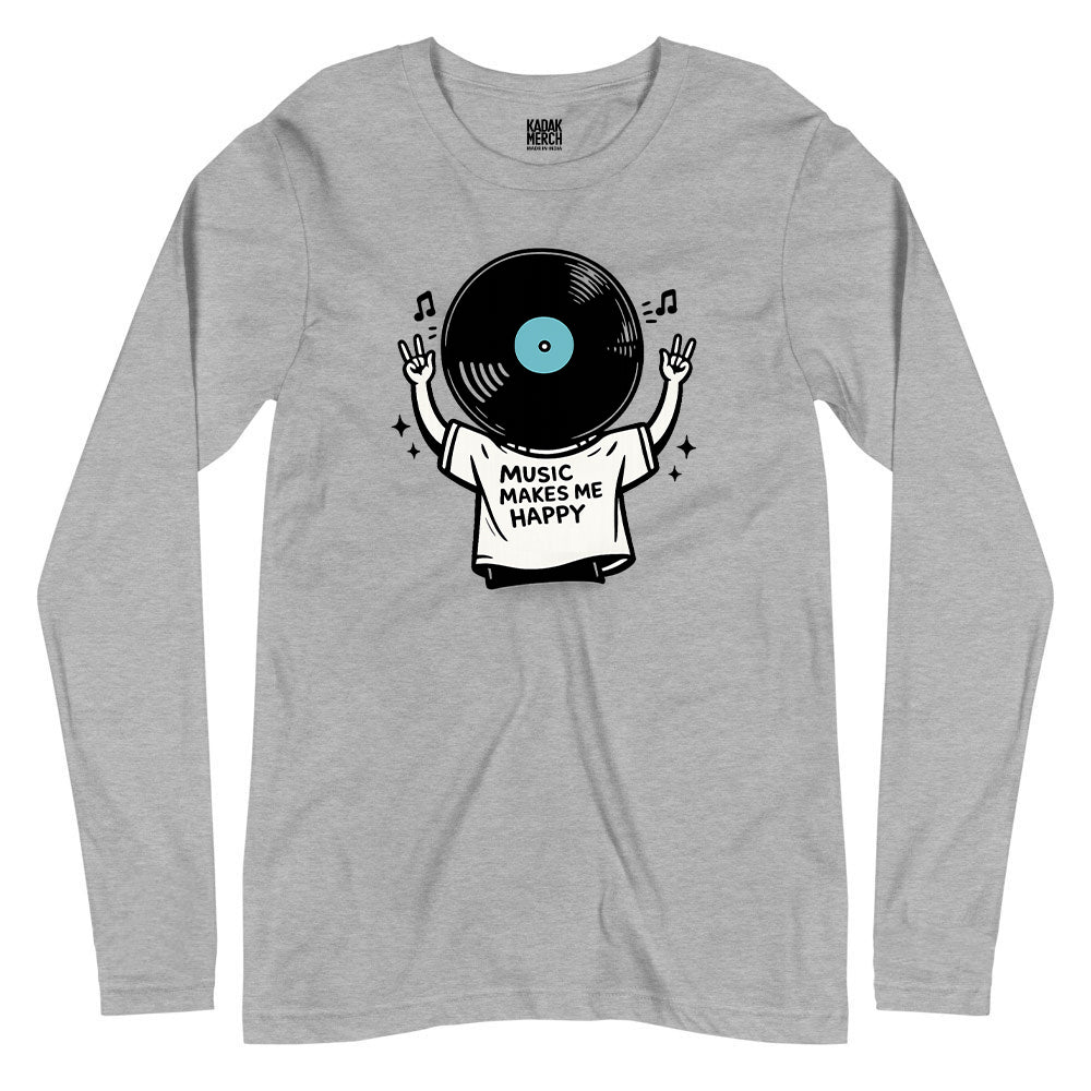 Music Makes Me Happy Full Sleeves T-Shirt