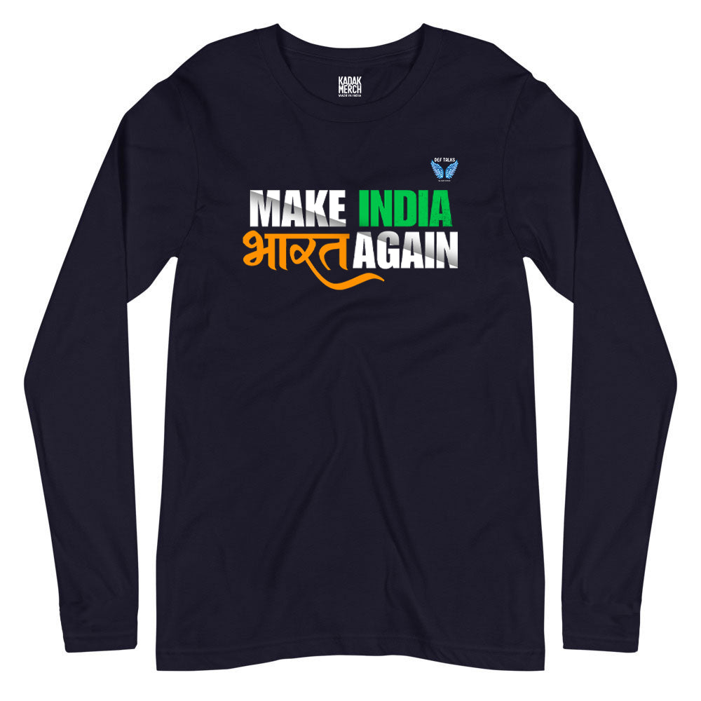Make India Bharat Again Full Sleeves T-Shirt