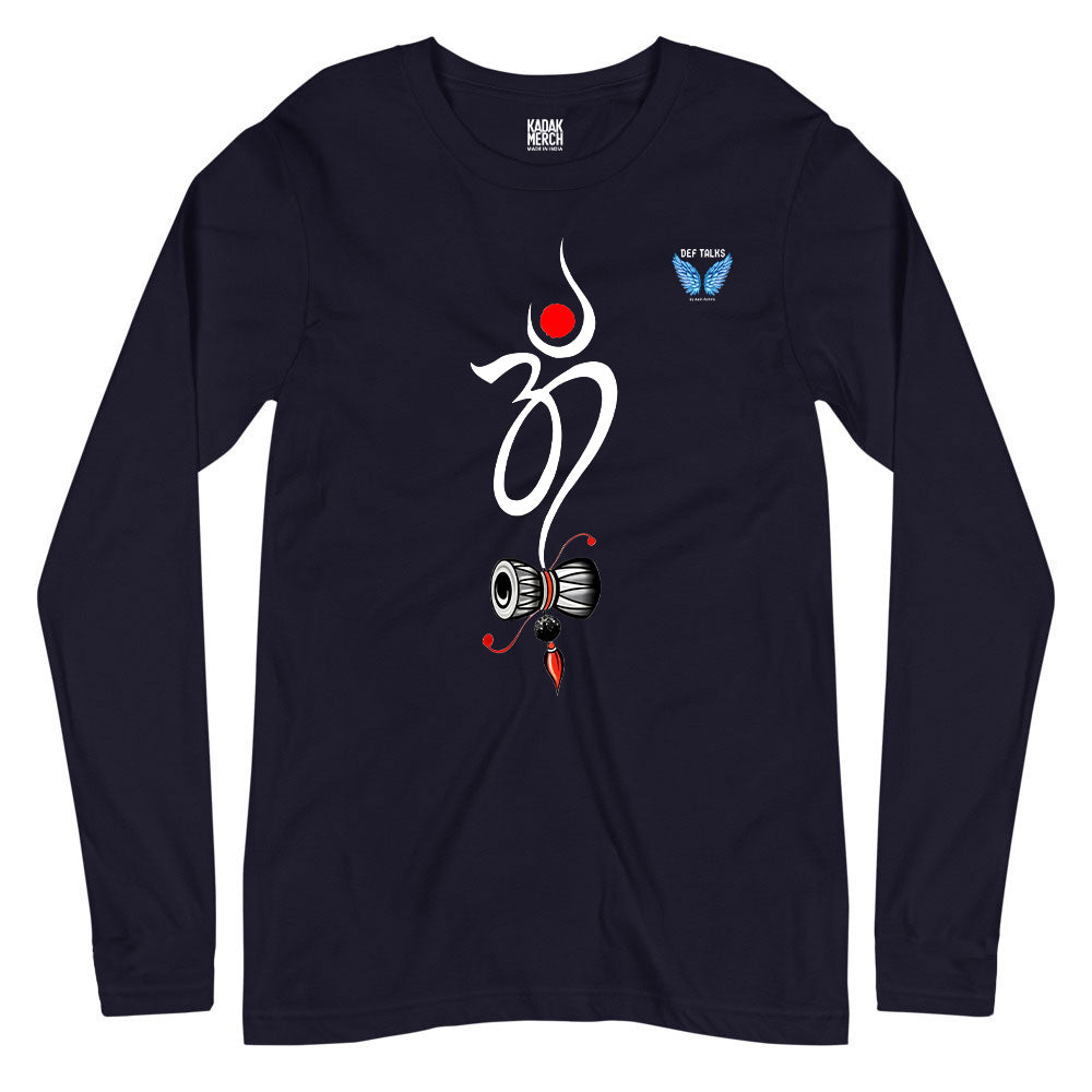 Damru Om Full Sleeves T-Shirt