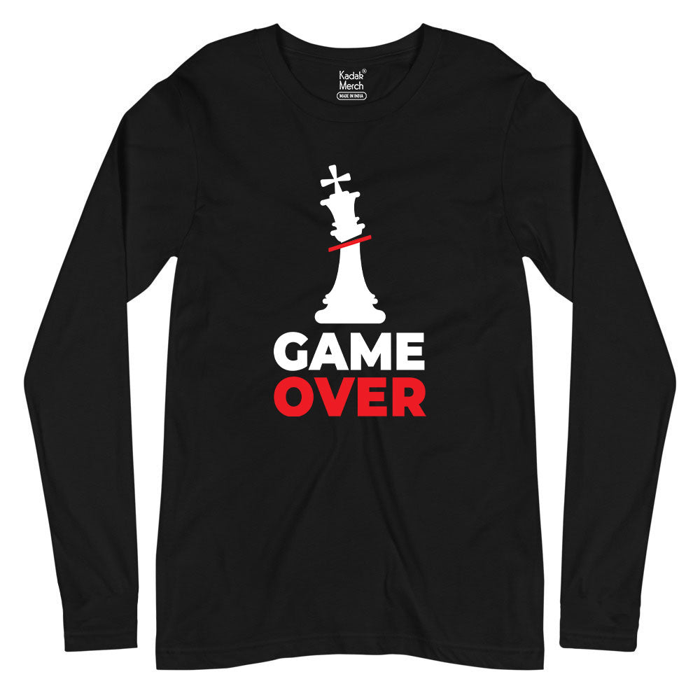 Chess Game Over Full Sleeves T-Shirt