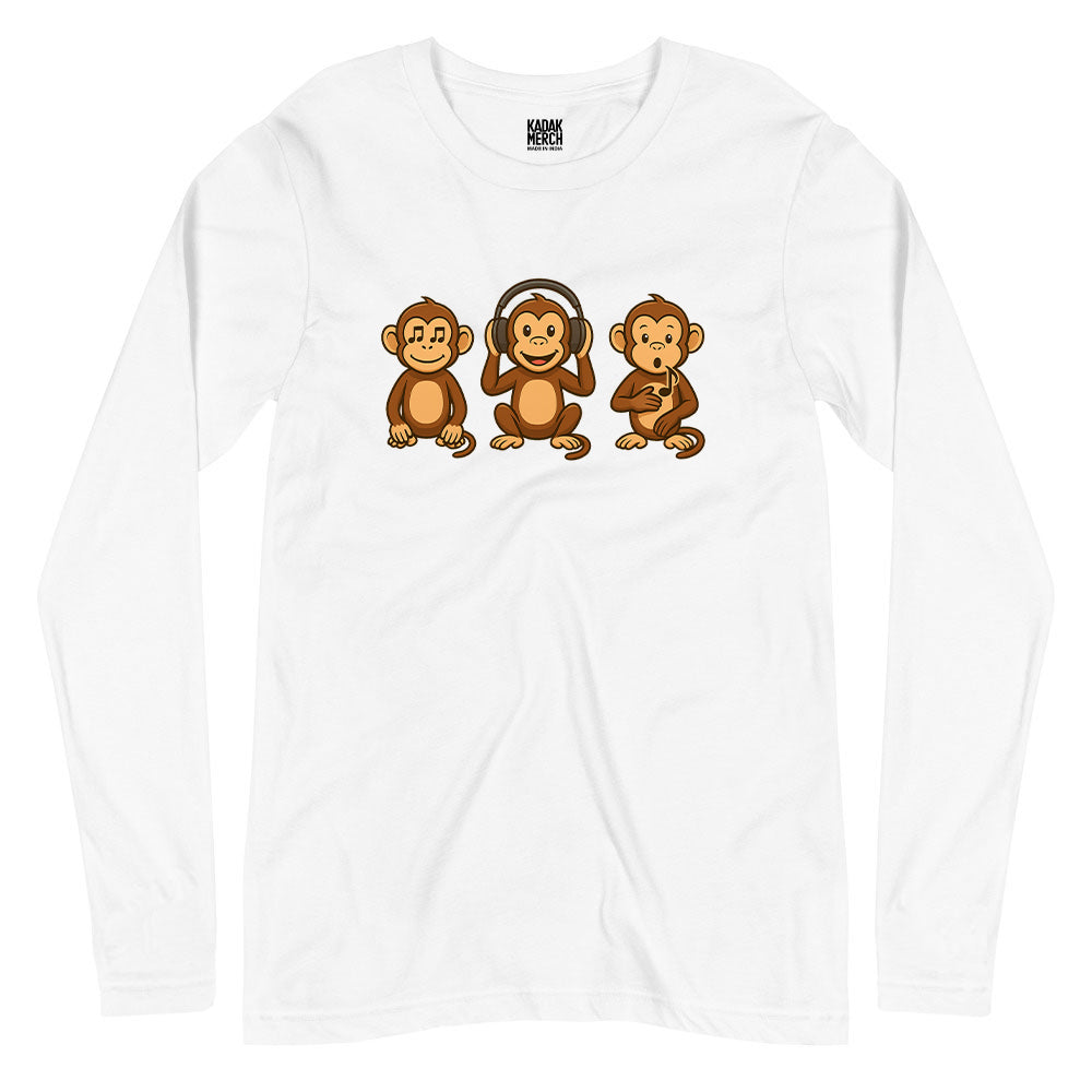 3 Musical Monkeys Full Sleeves T-Shirt