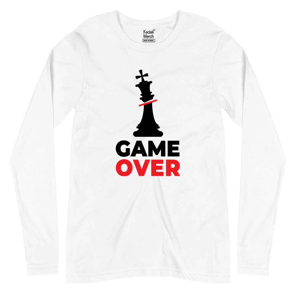 Chess Game Over Full Sleeves T-Shirt