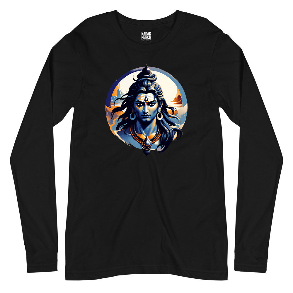 Lord Shiva Monochrome Full Sleeves T-Shirt