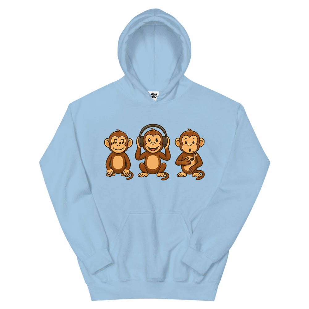 3 Musical Monkeys Hoodie