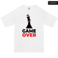 Chess Game Over Oversized T-Shirt Xs / White T-Shirts