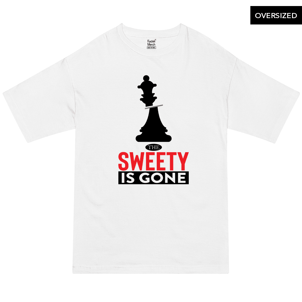 The Sweety Is Gone Oversized T-Shirt Xs / White T-Shirts
