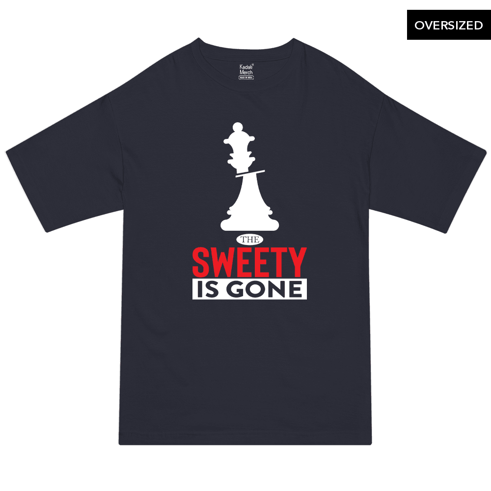 The Sweety Is Gone Oversized T-Shirt Xs / Navy Blue T-Shirts