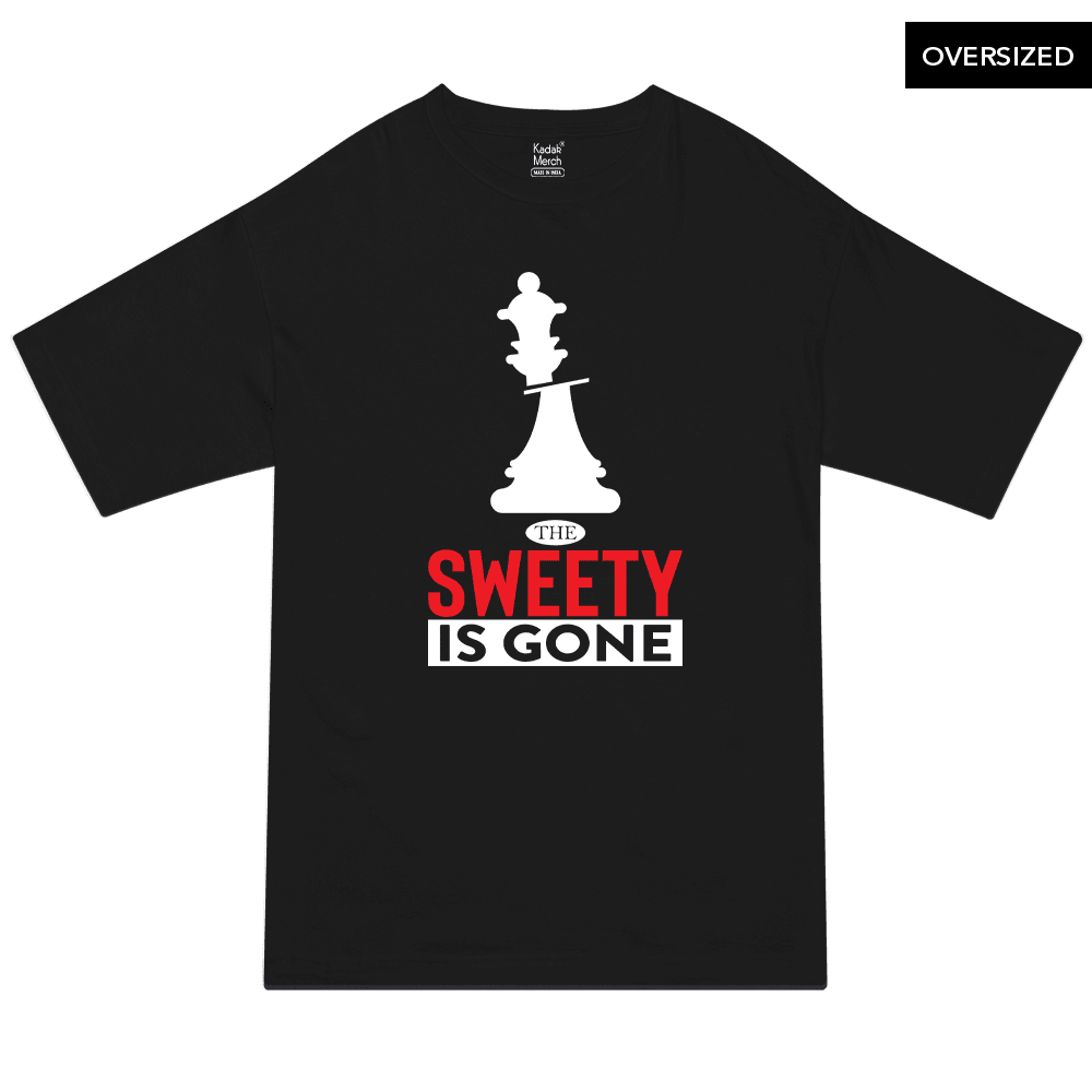The Sweety Is Gone Oversized T-Shirt Xs / Black T-Shirts