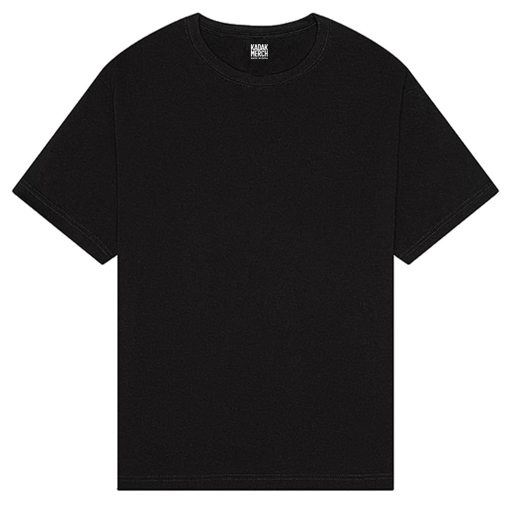 100% Cotton Basics Oversized T-Shirt - Black