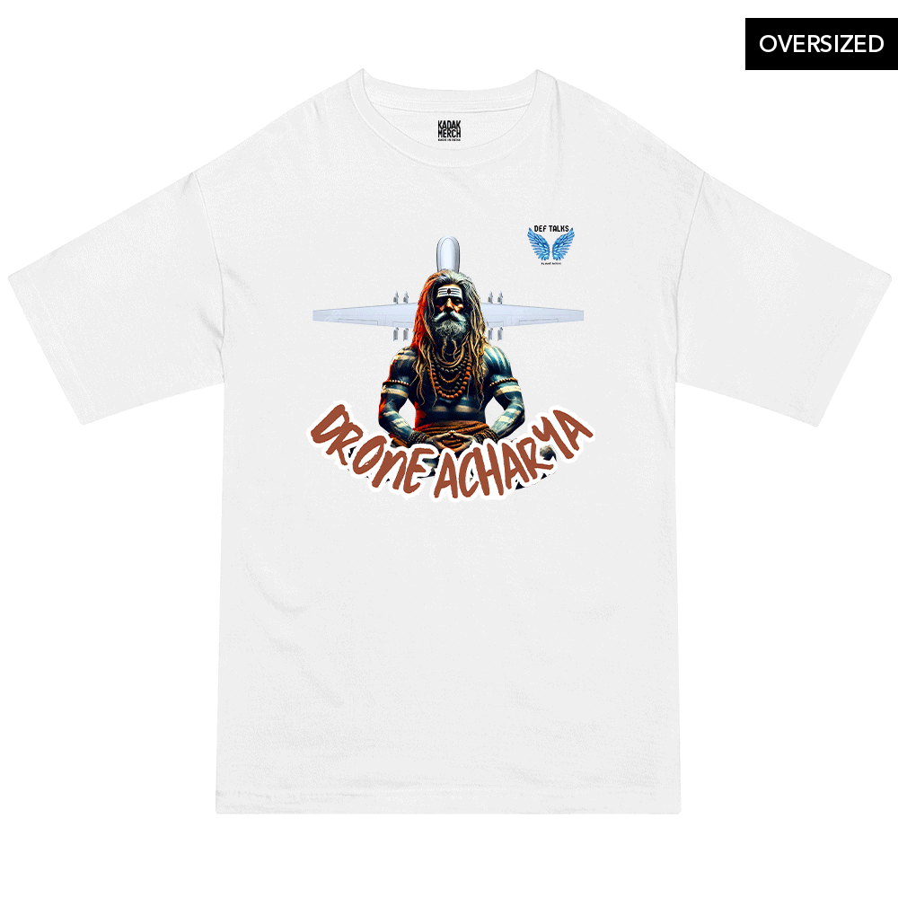 Dronacharya Oversized T-Shirt S / White Oversized T-Shirts
