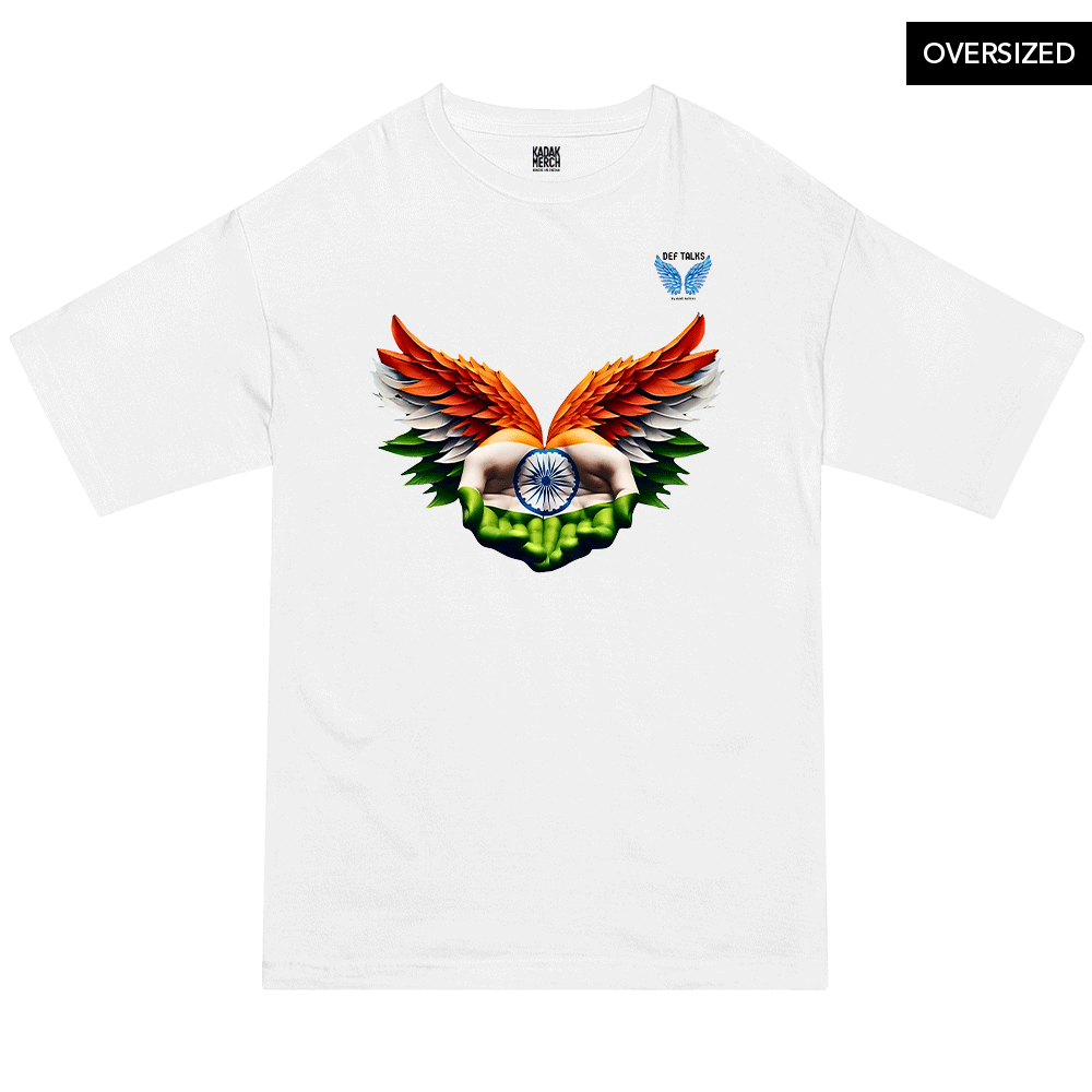 Independence Day Tribute Oversized T Shirt S / White Oversized T Shirts