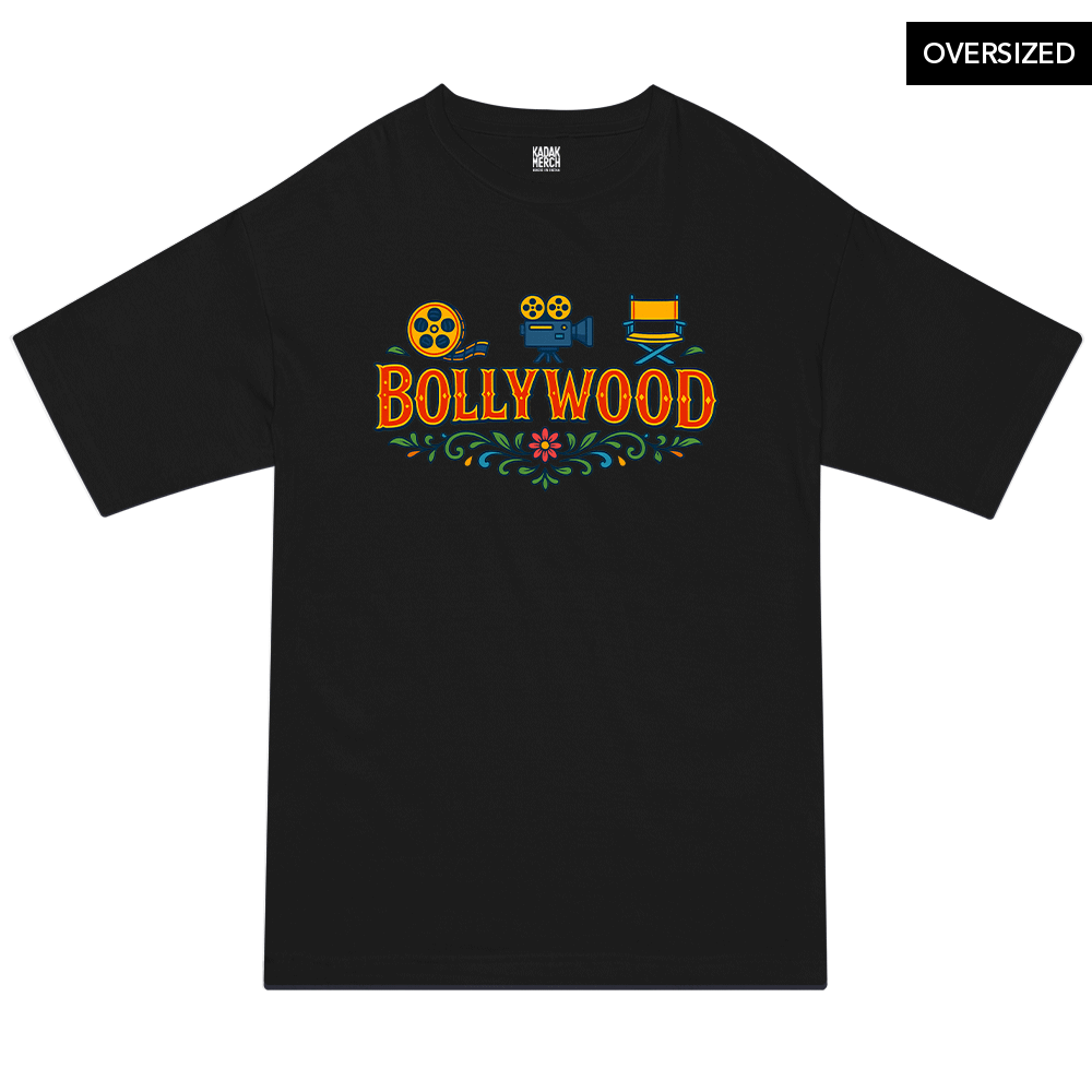 Bollywood Desi Milestone Oversized T Shirt S / Black Oversized T Shirts