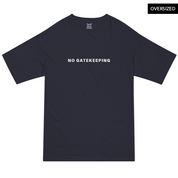 No Gatekeeping Oversized T-Shirt S / Navy Blue T-Shirts