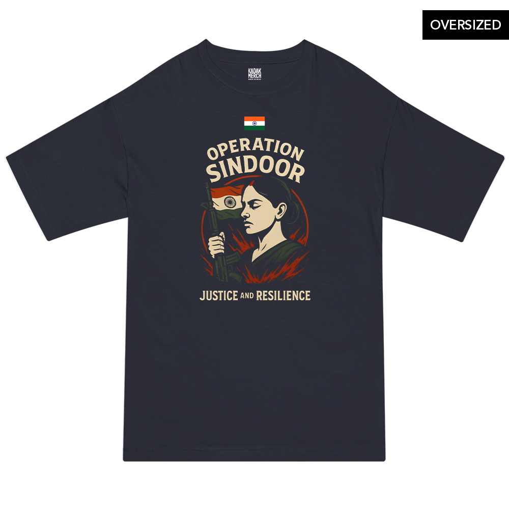 Operation Sindoor - Tribute Oversized T-Shirt