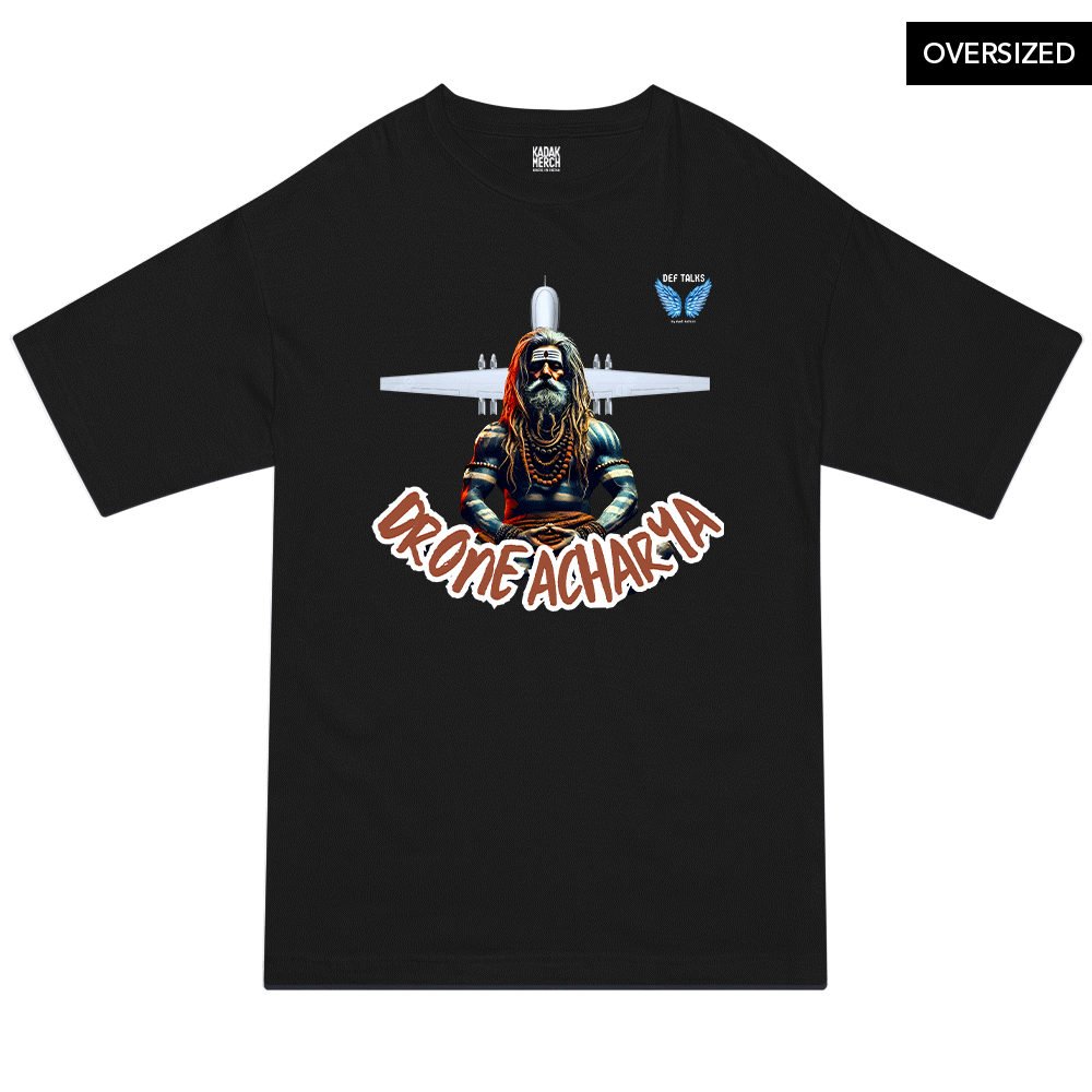 Dronacharya Oversized T-Shirt S / Black Oversized T-Shirts
