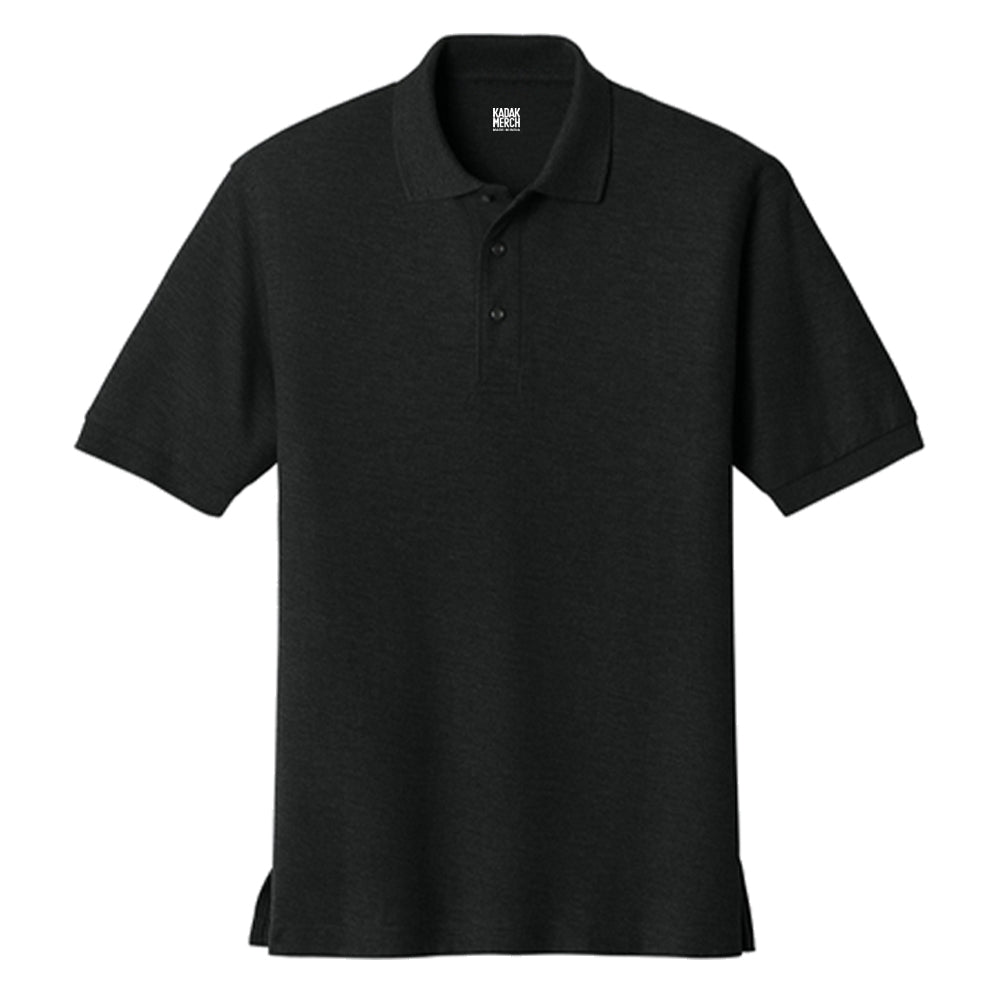 100% Cotton Basics Pique Polo - Black