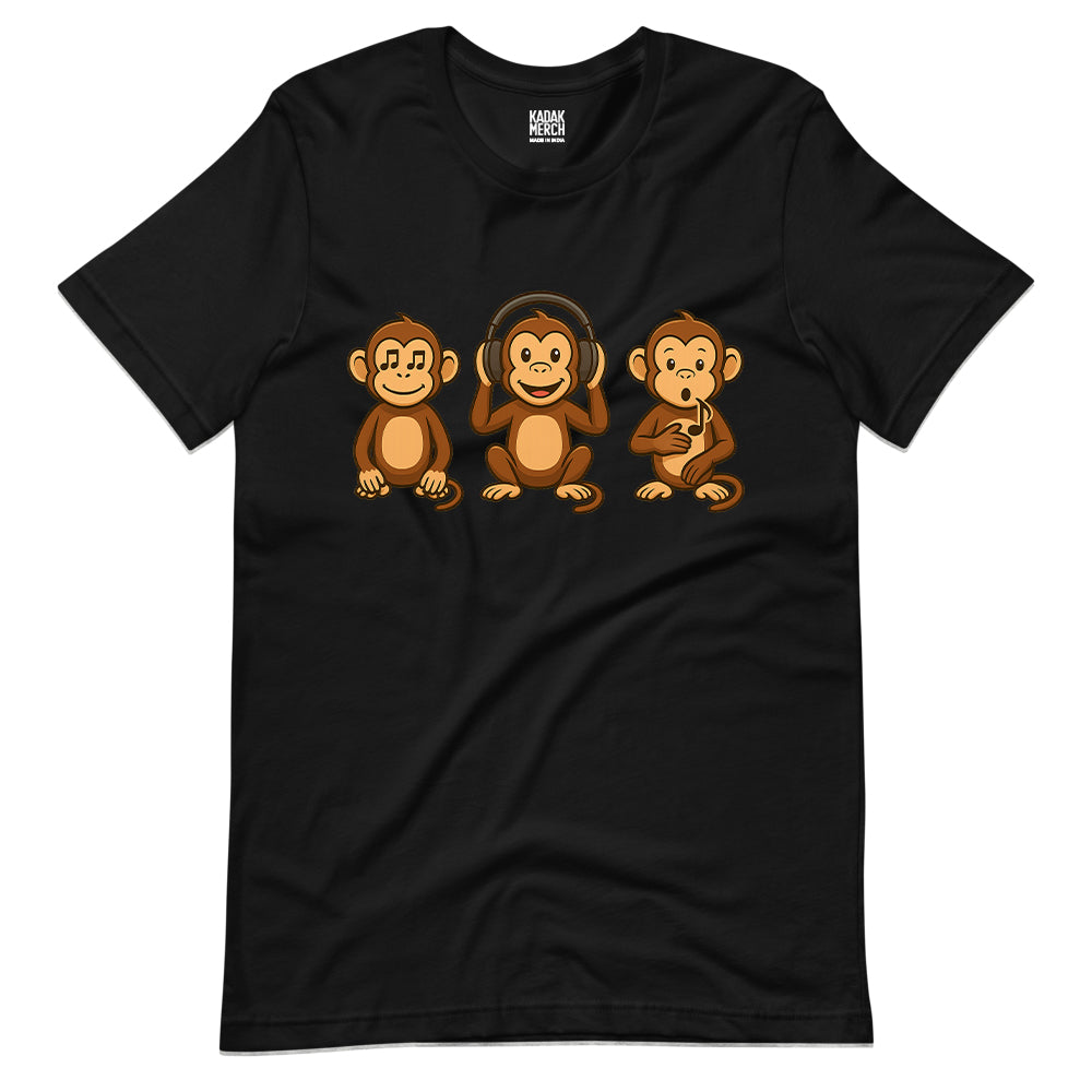 3 Musical Monkeys T-Shirt