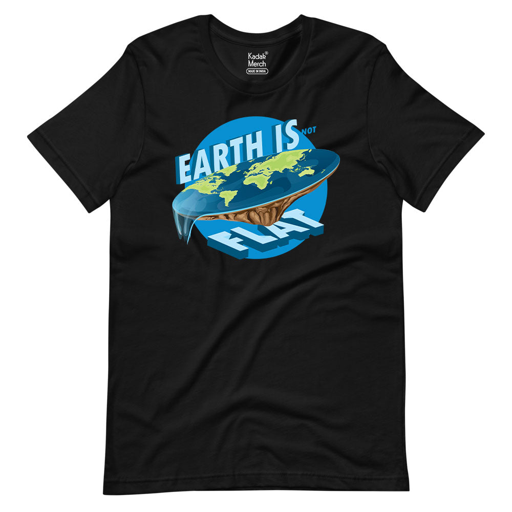 Flat earth t shirt online