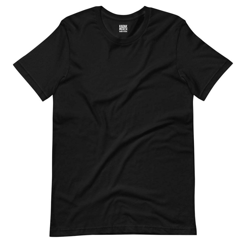 100% Cotton Basics T-Shirt - 3 Pack (Black, White, Heather Grey)