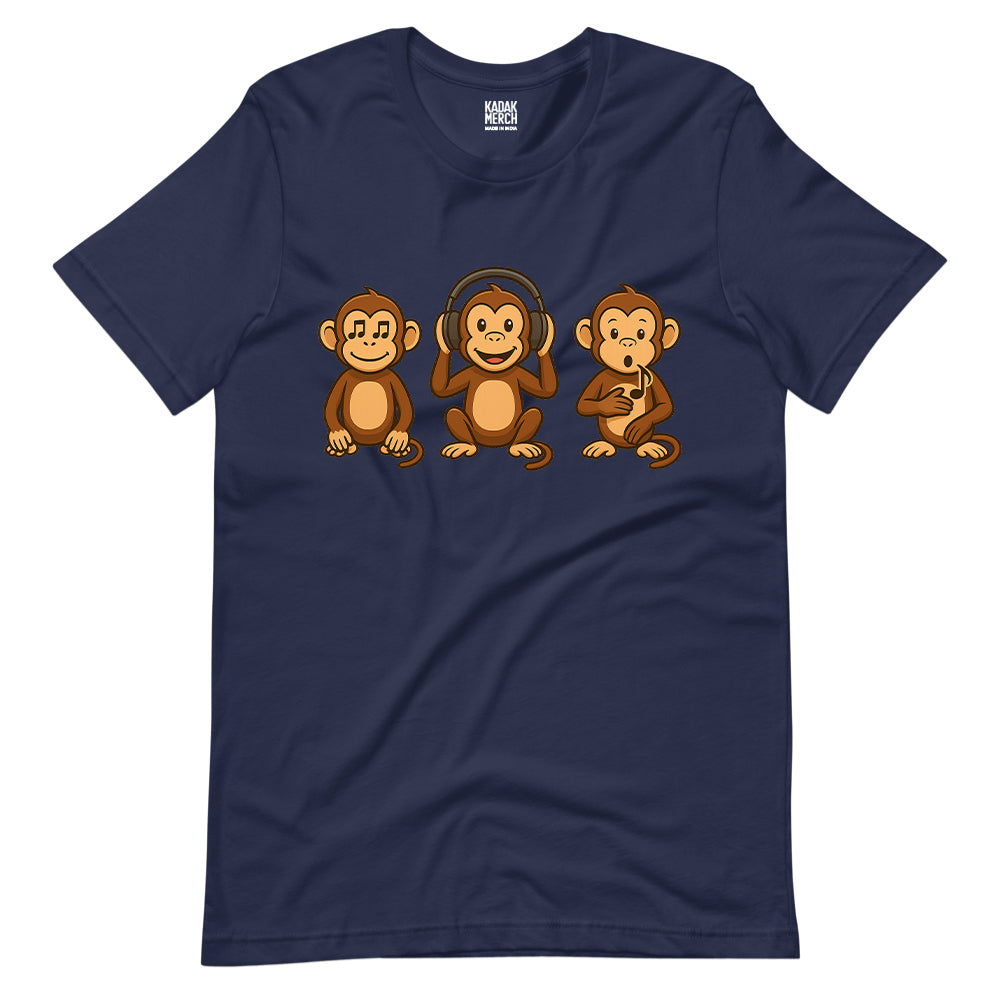 3 Musical Monkeys T-Shirt