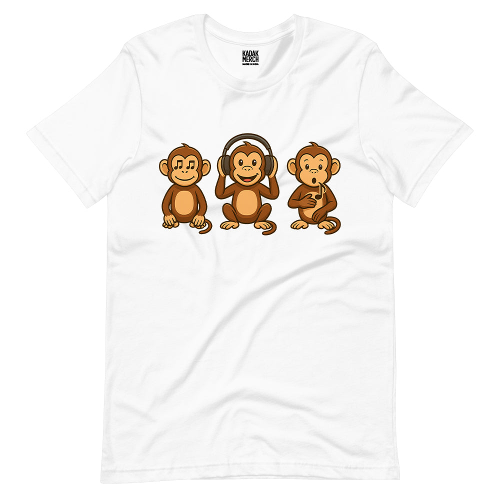 3 Musical Monkeys T-Shirt