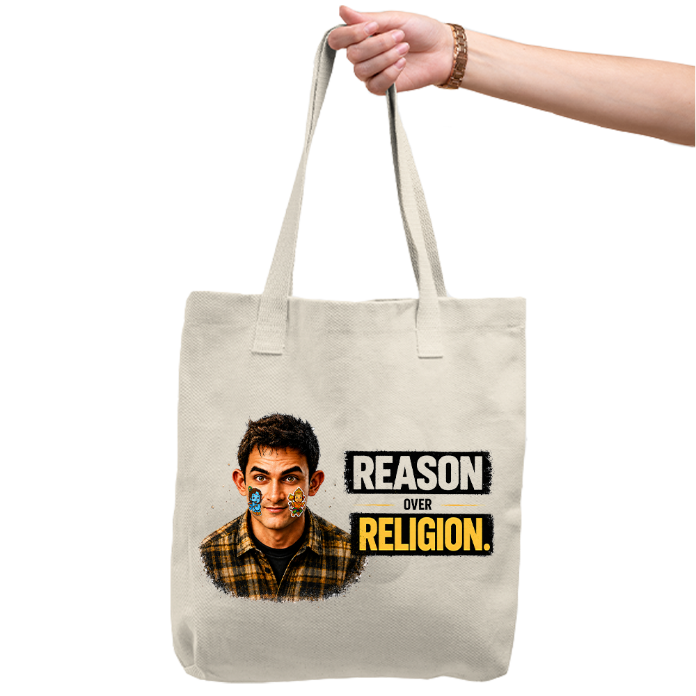 Reason Over Religion Tote Bag
