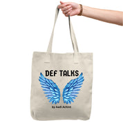 Def Talks with Aadi Tote Bag
