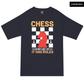 Chess Is Not Like Life Oversized T-Shirt Xs / Navy Blue T-Shirts