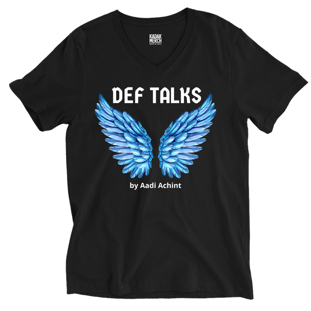 Def Talks with Aadi V-Neck T-Shirt