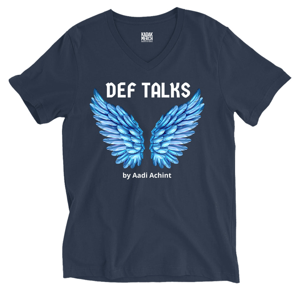 Def Talks with Aadi V-Neck T-Shirt