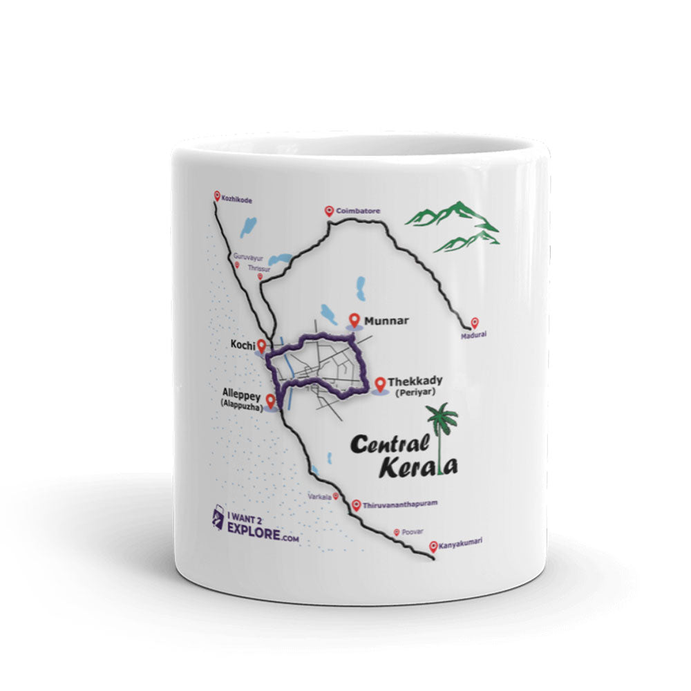 Central Kerala Map Mug