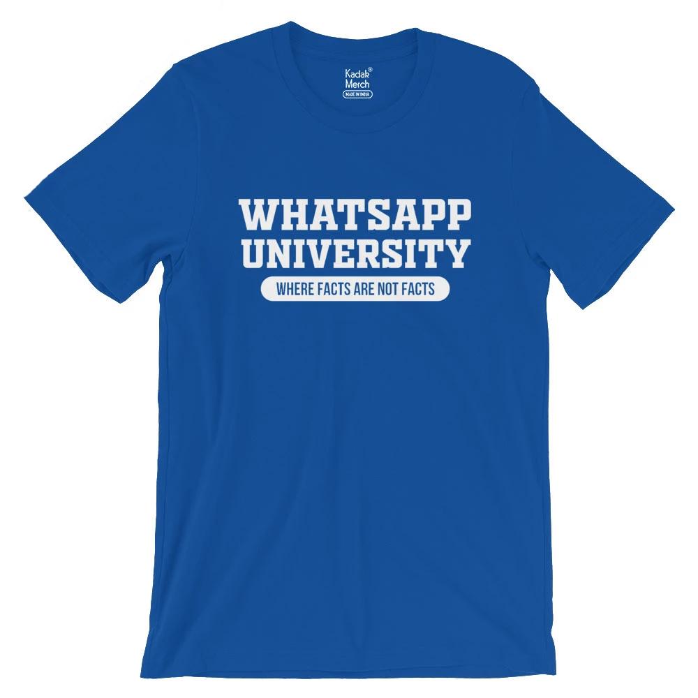 Whatsapp University T-Shirt Xs / Royal Blue T-Shirts