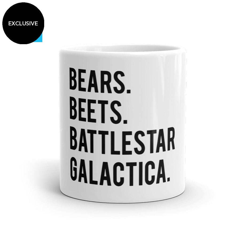Bears. Beets. Battlestar. Galactica Mug