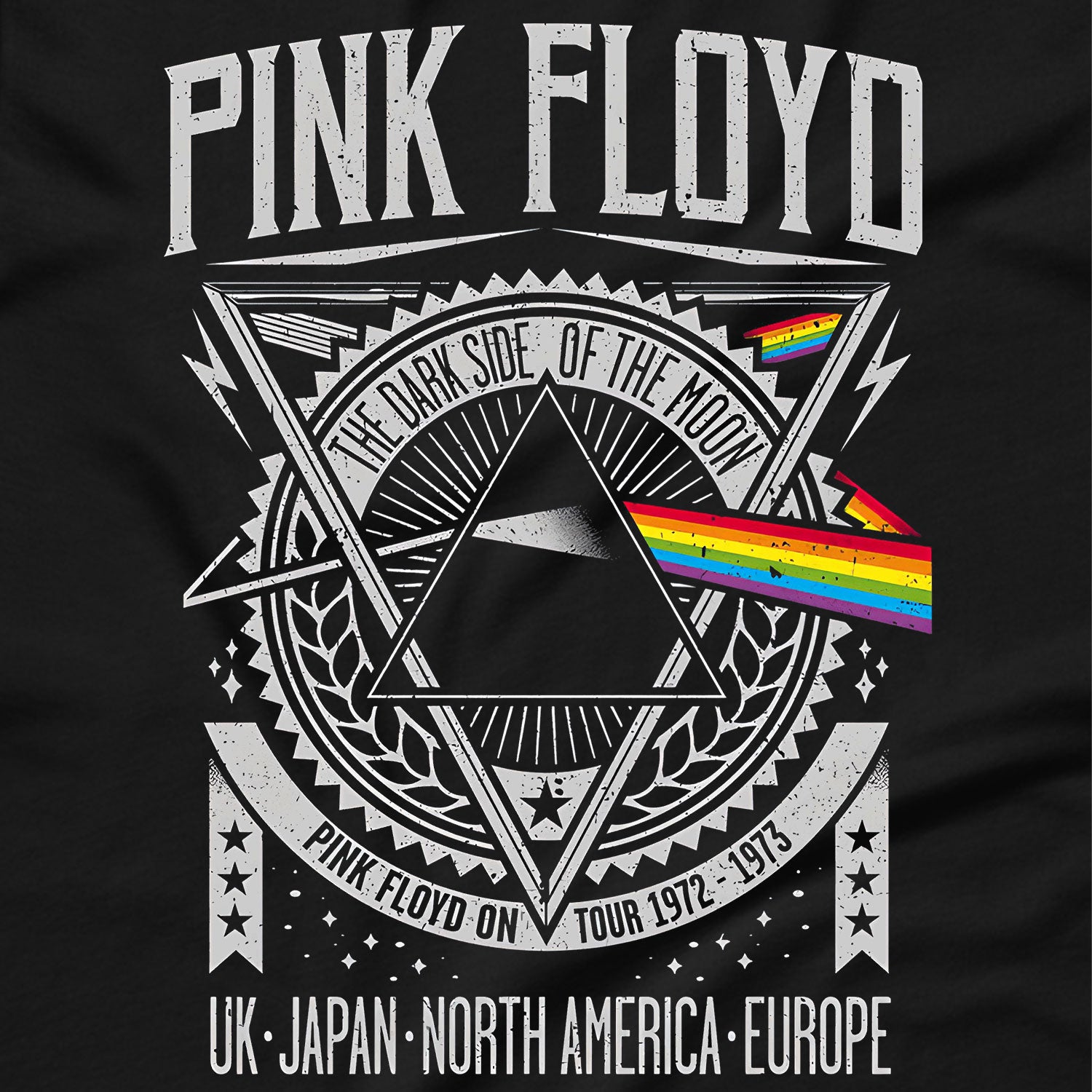 Pink Floyd 'Dark side of the Moon Diamante' (Black) T-Shirt  Pink Floyd 'Dark side of the Moon Diamante' (Black) T-Shirt ÂÂ