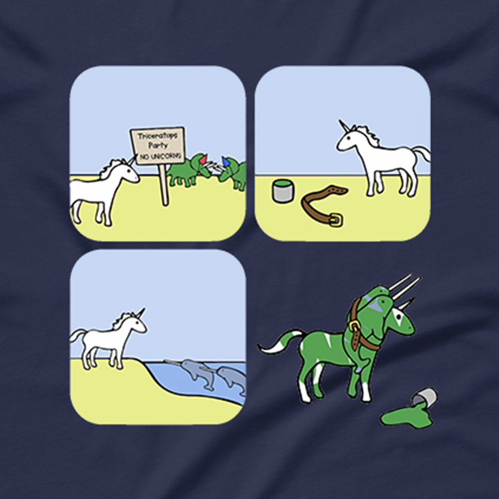 Triceratops Comic Strip T-Shirt