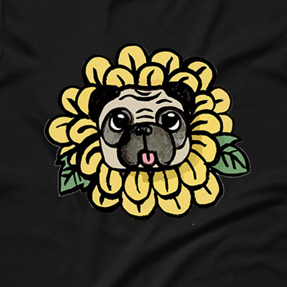 Sunflower Pug T-Shirt