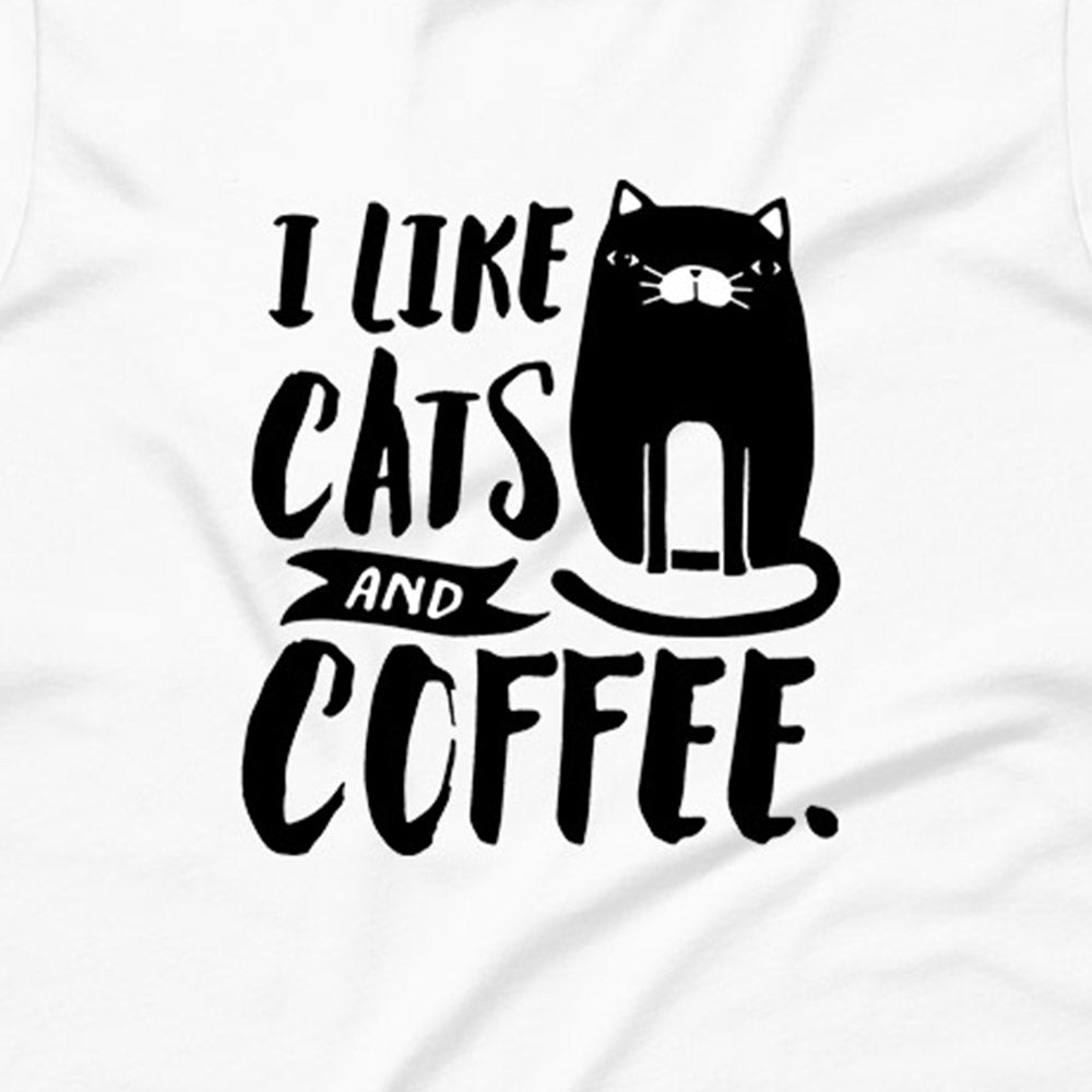 Cats and 2025 coffee t shirt