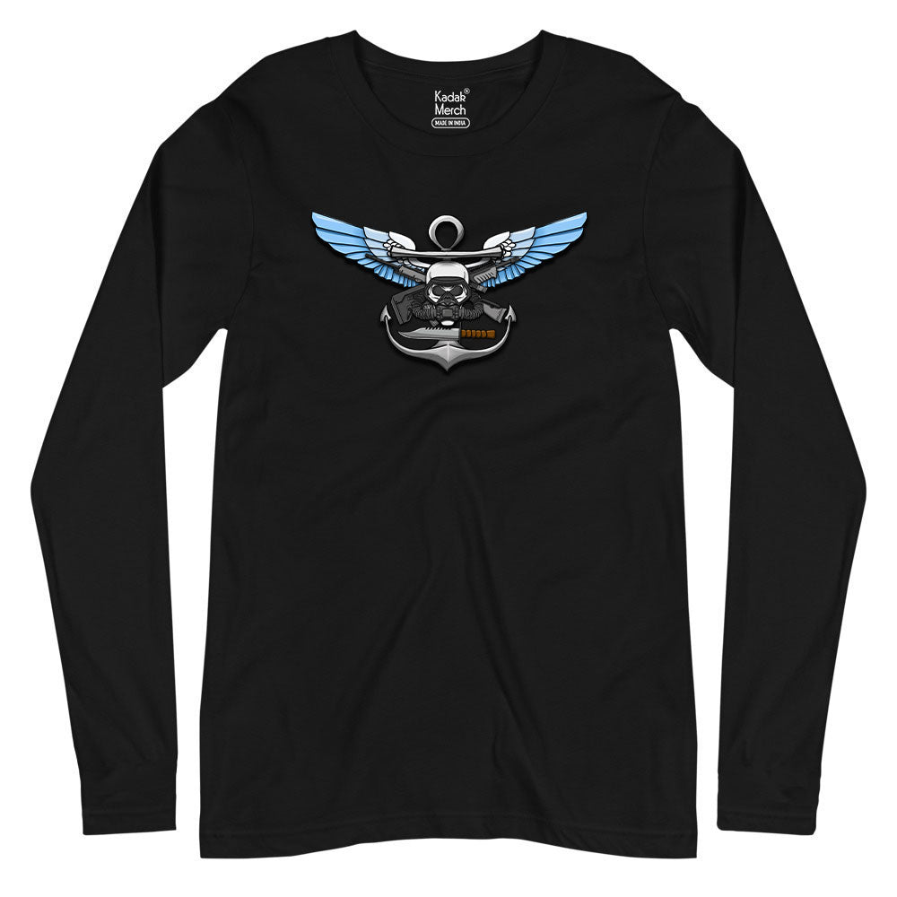 Marcos Navy Full Sleeves T-Shirt