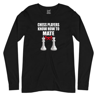 Chess Players Know How to Mate (With Heart) Full Sleeves T-Shirt