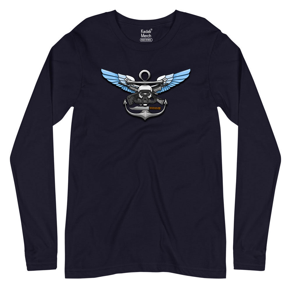 Marcos Navy Full Sleeves T-Shirt