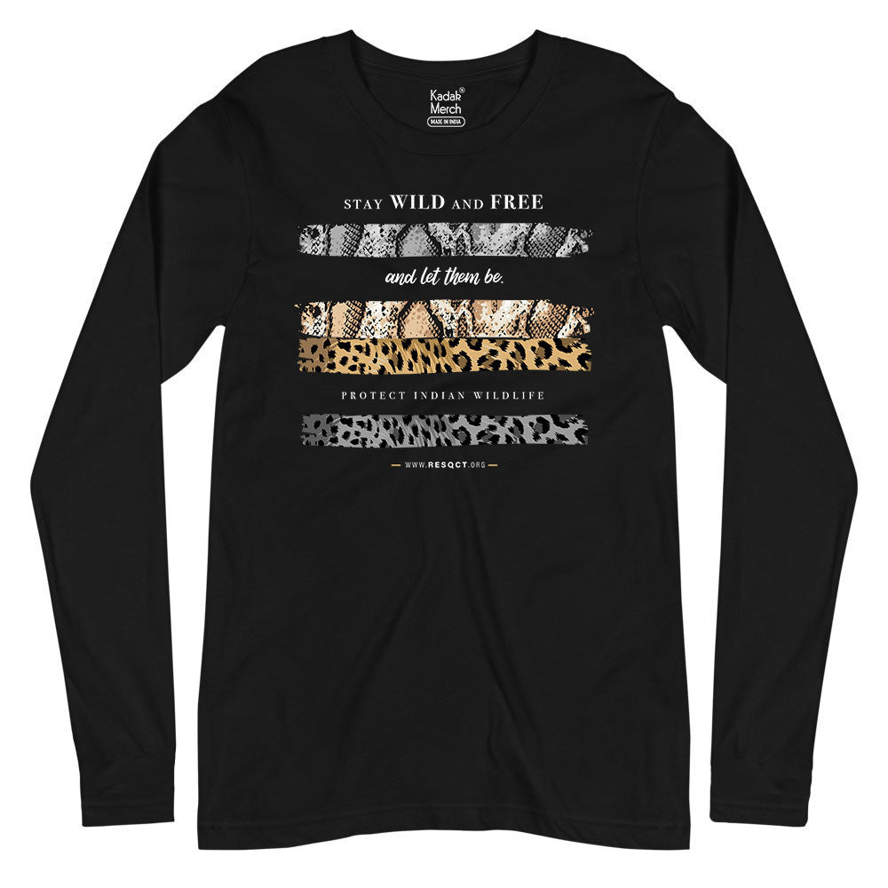 Protect Indian Wildlife Full Sleeves T-Shirt