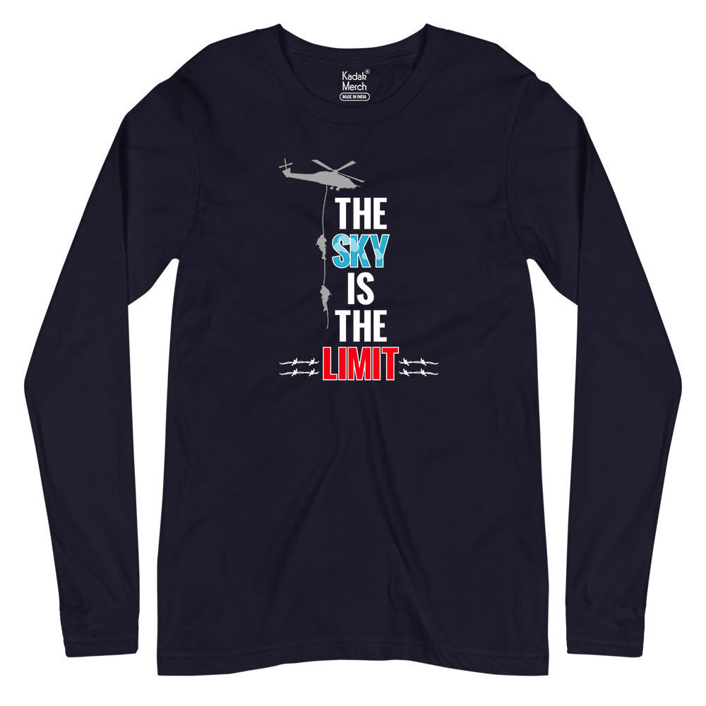 The Sky Is The Limit - Air Force Full Sleeves T-Shirt