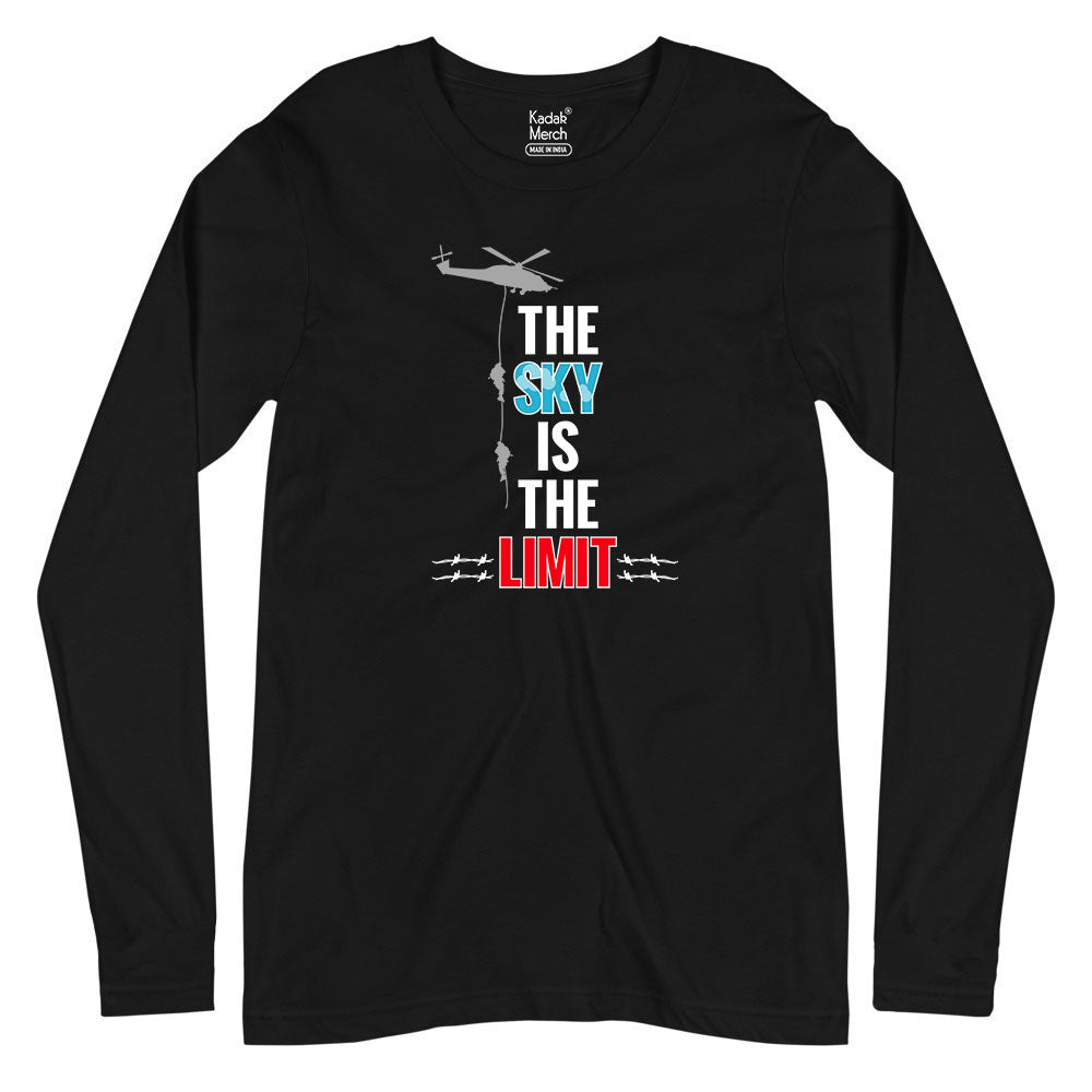 The Sky Is The Limit - Air Force Full Sleeves T-Shirt