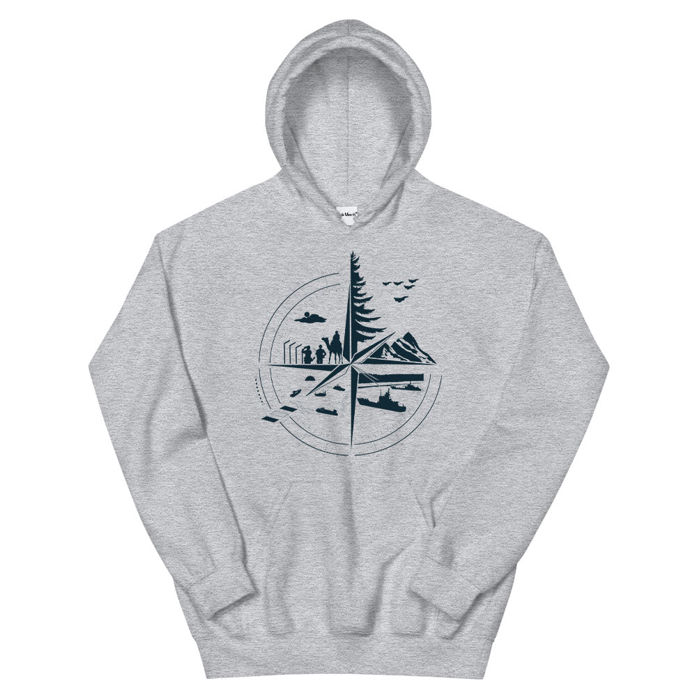 Military Compass Hoodie