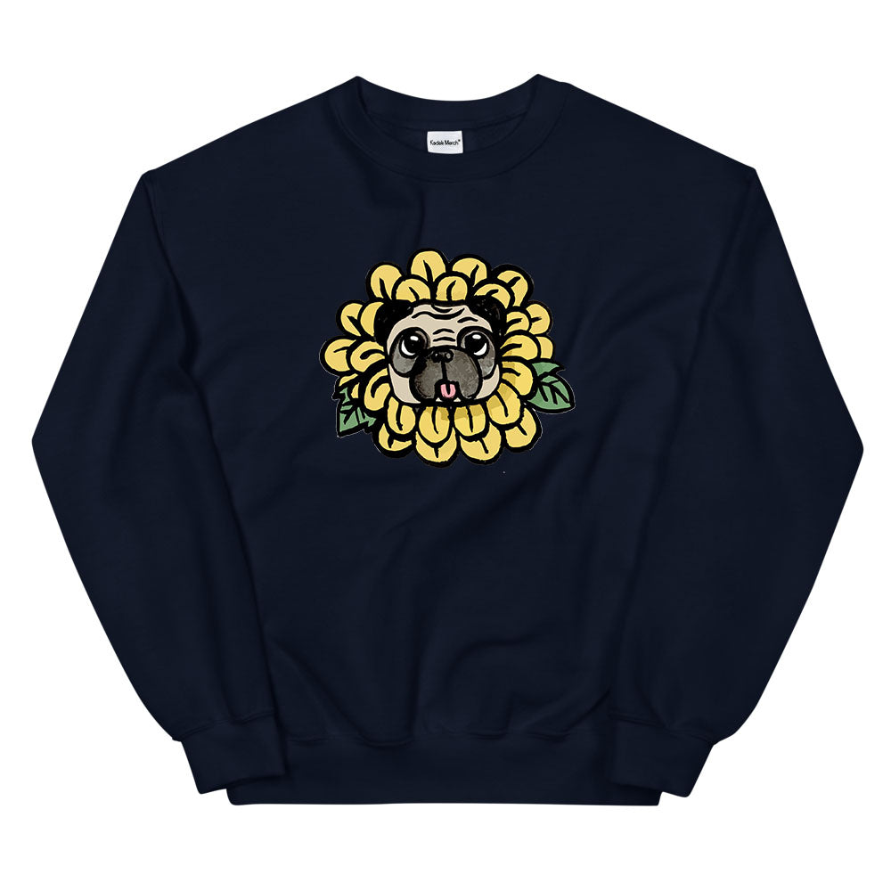 Sunflower Pug Sweatshirt