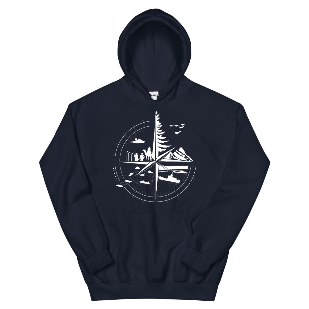 Military Compass Hoodie
